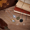 DIY Blank Oval Pendant Decorations Making Kits HJEW-AB00677-2
