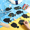 Rainbow Scratch Paper Art Pendant Decoration Kits DIY-WH20013-21C-3