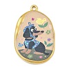 Printed 304 Stainless Steel Pendants STAS-P419-13G-04-1