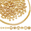 200Pcs 5 Styles Brass Beads KK-PH0006-53-1