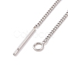 Non-Tarnish 304 Stainless Steel Stud Earring Finding STAS-E161-07P-4