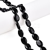 Natural Black Stone Beads Strands G-M206-47-1