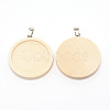 Wood Pendant Cabochon Setting WOOD-WH0024-33-1