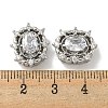 Brass Micro Pave Cubic Zirconia Beads KK-K378-06P-3