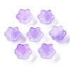 Transparent Two Tone Spray Painted Glass Beads GLAA-Q089-002B-004-2
