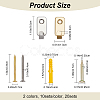 20 Sets 2 Colors 304 Stainless Steel Hook Hangers FIND-CP0001-16-2