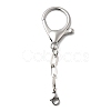 304 Stainless Steel & Alloy Lobster Claw Clasps STAS-L306-01P-1