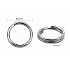 Tarnish Resistant 304 Stainless Steel Split Rings STAS-M216-09-2