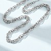 6MM 304 Stainless Twisted Rope Chain Necklaces SA-CBA725A-24P-1