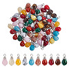 80Pcs Imitation Gemstone Acrylic Pendants PALLOY-HY00100-1