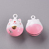 Baking Paint Brass Bell Pendants X-KKB-S002-009-2