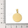 Ion Plating(IP) 304 Stainless Steel Pendants STAS-I204-H-G-3