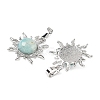 Natural Amazonite Pendants G-F786-08P-26-2