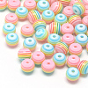 Transparent Stripe Resin Beads X-RESI-S345-6mm-09-1