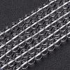 Synthetic Quartz Crystal Beads Strands GSR8mmA039-1-2