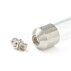 Transparent Glass Vial Pendant Normal Link Connectors GLAA-D004-01P-01-4
