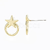 Alloy Stud Earring Findings PALLOY-T064-72LG-RS-3