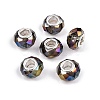 Transparent Glass European Beads GPDL-N004-D14mm-A17-1
