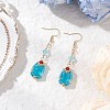 Handmade Glass Seed Beads Teardrop Dangle Earrings EJEW-MZ00576-03-1