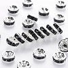 Brass Grade A Rhinestone Spacer Beads RSB038NF-04-1