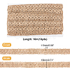 Braided Burlap Ribbon OCOR-WH0079-53C-2