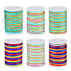 6Rolls 6 Styles Segment Dyed Polyester Thread NWIR-TA0001-47A-2