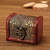 Retro Engraved Wood Jewelry Storage Treasure Boxs with Clasps PW-WG63114-03-1