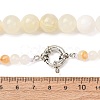 Dyed Round Natural Green Jade Graduated Beaded Necklaces GG-CBAA808-05P-B-5
