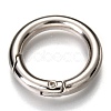 Zinc Alloy Spring Gate Rings PALLOY-C100-01P-08-2