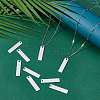 20Pcs 201 Stainless Steel Rectangle Stamping Blank Tag Pendants STAS-UN0063-43-4