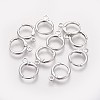 Brass Huggie Hoop Earring Findings KK-L179-04P-1
