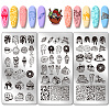 Stainless Steel DIY Nail Art Templates MRMJ-WH0092-102-1