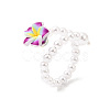Handmade Polymer Clay Cuff Rings RJEW-JR00917-01-4
