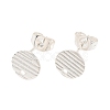 304 Stainless Steel Ear Stud Findings STAS-O119-17A-S-1