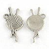 Tibetan Style Clew Alloy Pendants LS-TIBEP-Q054-34AS-RS-1