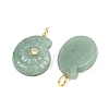 Natural Green Aventurine Pendants G-H353-02G-03-2