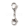 Non-Tarnish 304 Stainless Steel Double Lobster Claw Clasps LS-STAS-E178-01B-P-1