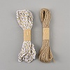 2 Bundles 2 Colors Jute Cord OCOR-WH0120-39-1
