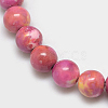 Synthetic Fossil Beads Strands G-L028-6mm-07-5