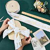 Gold Stamping Single Face Polyester Ribbon OCOR-WH0109-052A-3
