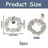 2Pcs Alloy Shoe Buckle Clips FIND-GF0006-04P-2