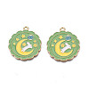 Alloy Enamel Pendants ENAM-N055-104B-2