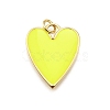 Brass Enamel Pendants KK-K401-14G-2