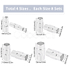 32Sets 4 Style Brass Locking Tube Magnetic Clasps KK-SC0002-88S-2