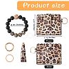Leather Wristlet Keychain Bracelet Wallet for Women JX633A-2