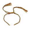 Braided Cotton Cord Bracelet Making MAK-L043-02G-17-1
