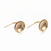 Brass Stud Earring Settings KK-T051-44G-NF-1