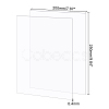 Transparent Plastic Board with Protective Paper for Photo Frame Replacement DIY-OC0003-74E-2