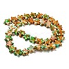 Spray Painted Synthetic Turquoise Beads Strands G-E617-A04-02-3
