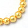 Baking Painted Pearlized Glass Pearl Round Bead Strands HY-Q003-6mm-56-2